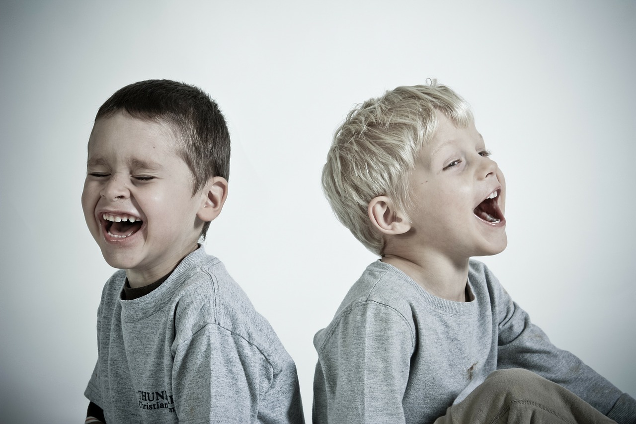 kids laughing