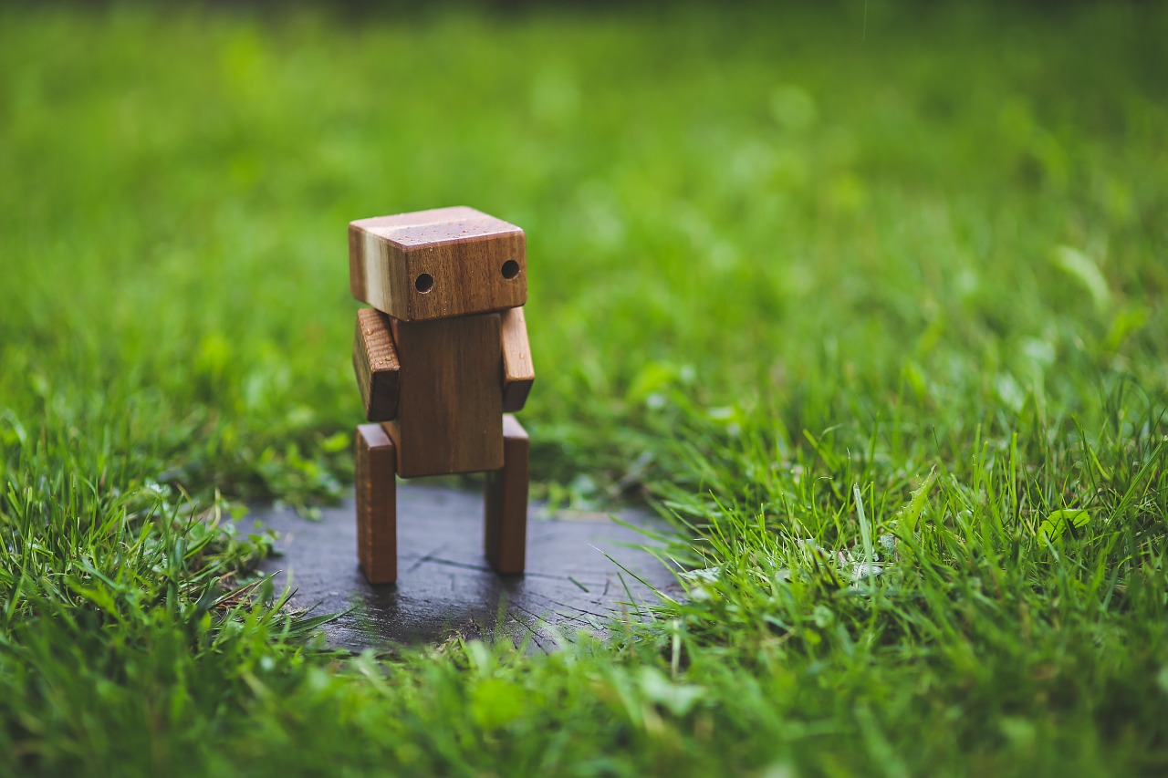 wooden robot