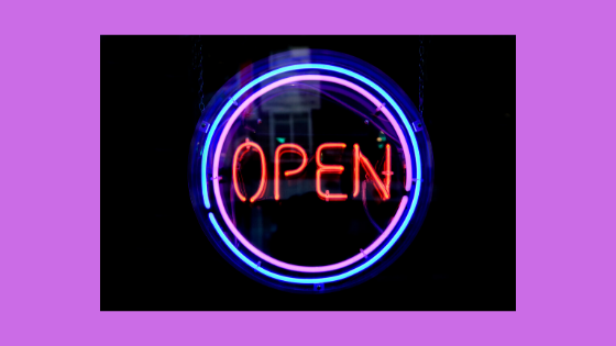 neon open sign