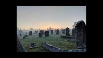 photo of an old cemetery